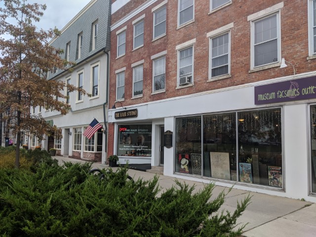 The Hair Studio storefront in downtown Pittsfield